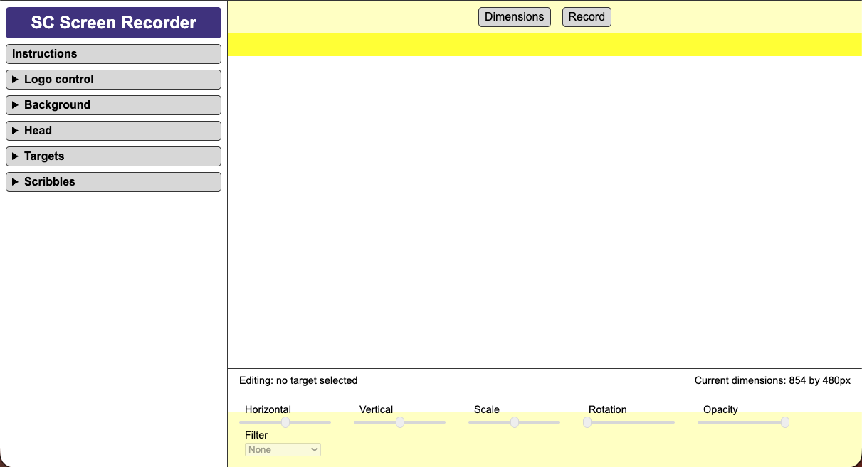 Screenshot - initial page load