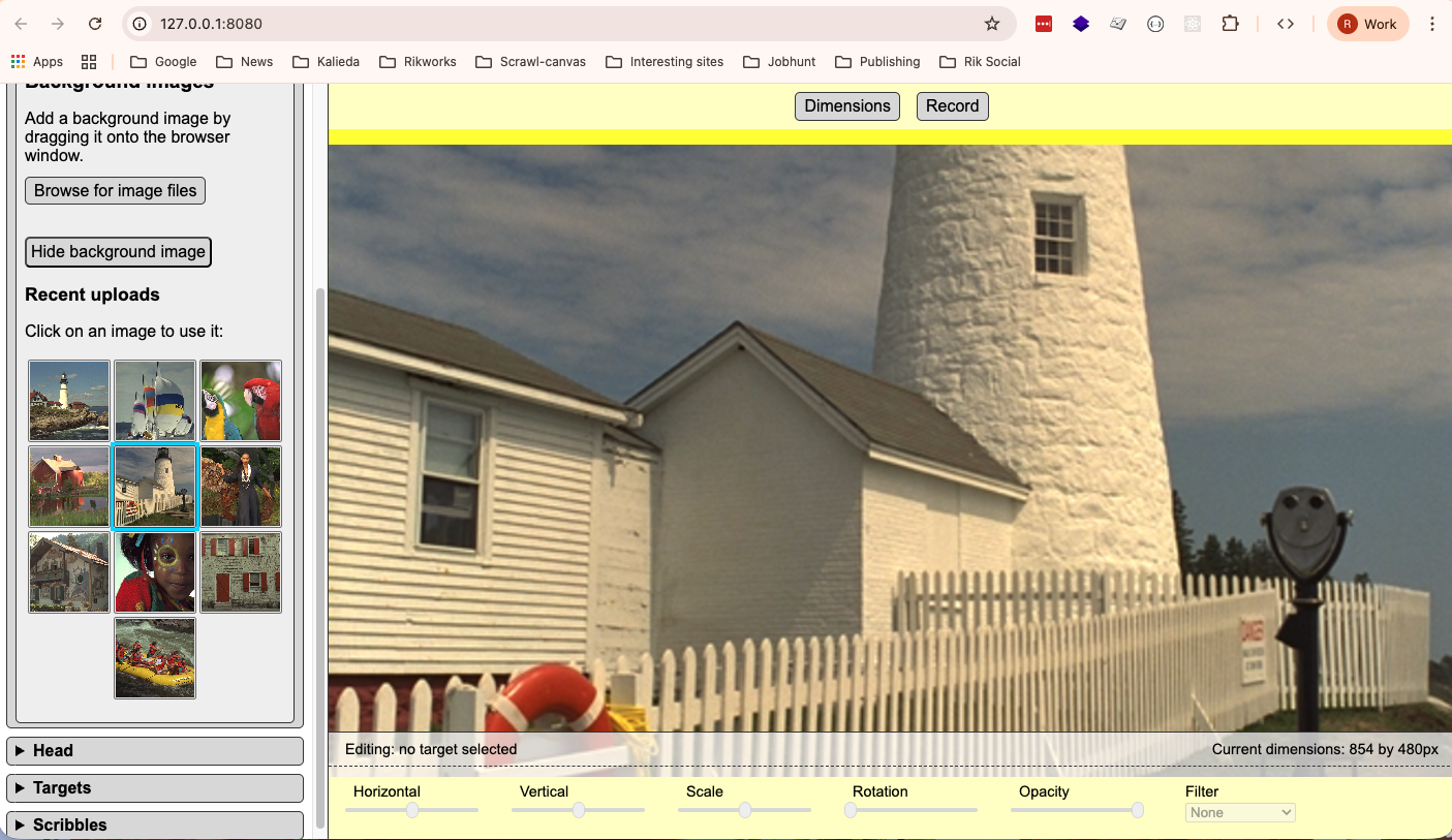 Screenshot - updating background image